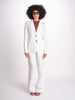 blazer due bottoni in lino