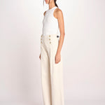 pantalone marinaio con bottoni oro MARINE COMFRTIBULL NATURAL true avenue 