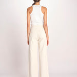 pantalone marinaio con bottoni oro MARINE COMFRTIBULL NATURAL true avenue 