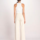 pantalone marinaio con bottoni oro MARINE COMFRTIBULL NATURAL true avenue 
