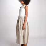 MARTINA gonna in lino con coulisse MARTINA SOFTLINEN NATURAL true avenue 