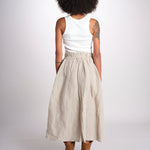 MARTINA gonna in lino con coulisse MARTINA SOFTLINEN NATURAL true avenue 