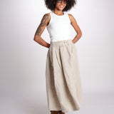 MARTINA gonna in lino con coulisse MARTINA SOFTLINEN NATURAL true avenue 