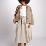 MARTINA gonna in lino con coulisse MARTINA SOFTLINEN NATURAL true avenue 