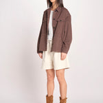 sahariana in canvas NADINE COMFTORBULL BROWN true avenue 