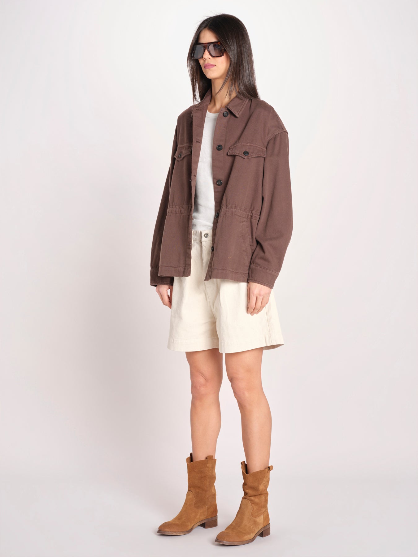 sahariana in canvas NADINE COMFTORBULL BROWN true avenue 