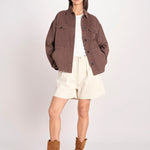 sahariana in canvas NADINE COMFTORBULL BROWN true avenue 