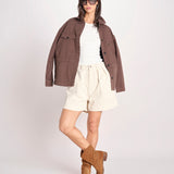 sahariana in canvas NADINE COMFTORBULL BROWN true avenue 