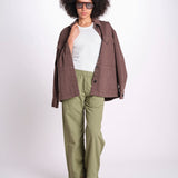 pantalone diritto con elastico in vita PENSIL ESSELING GREEN true avenue 
