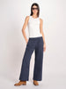 pantalone diritto con elastico in vita