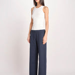 pantalone diritto con elastico in vita PENSIL ESSELING NAVYBLUE true avenue 