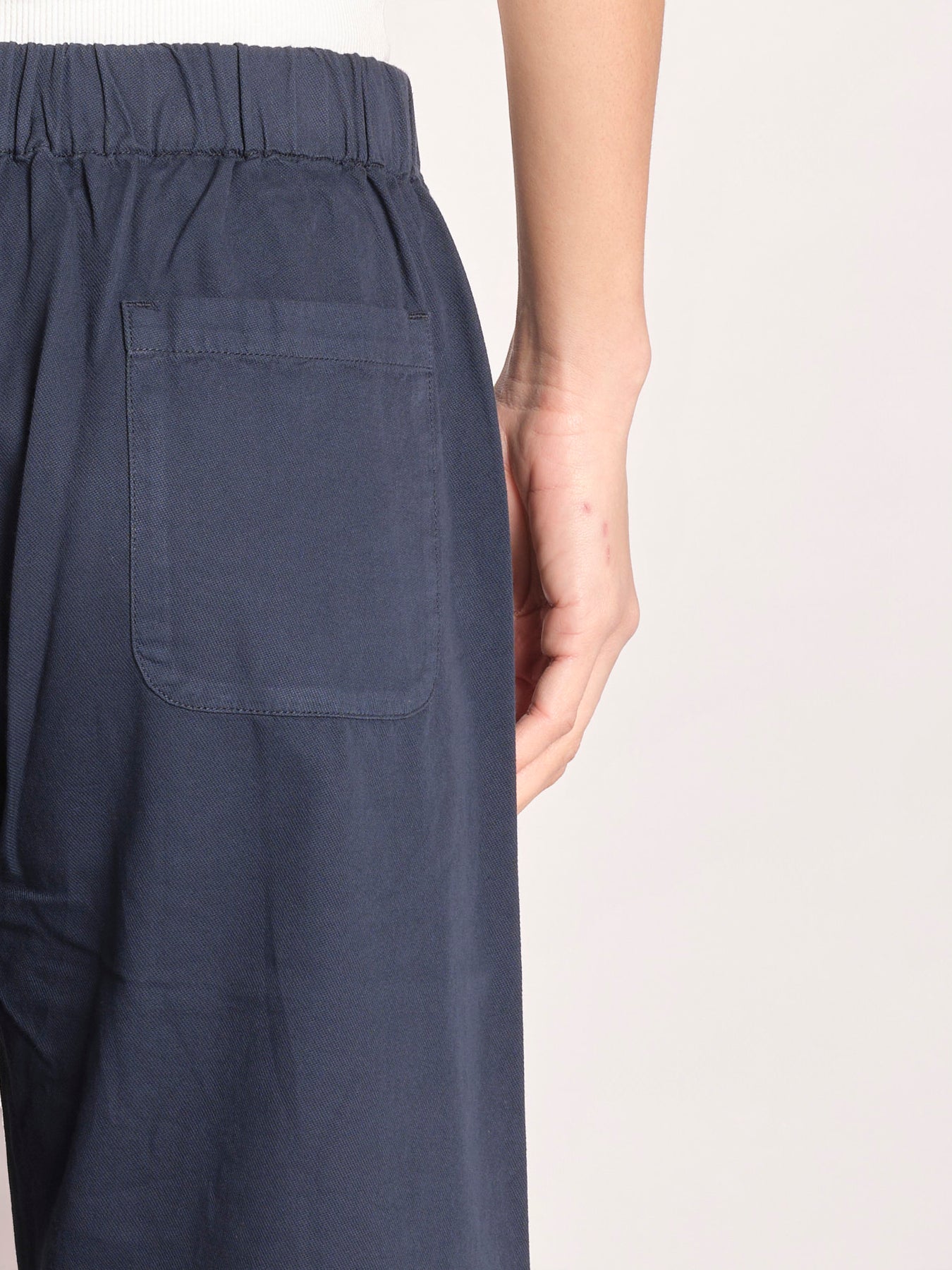 pantalone diritto con elastico in vita PENSIL ESSELING NAVYBLUE true avenue 