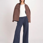 pantalone diritto con elastico in vita PENSIL ESSELING NAVYBLUE true avenue 