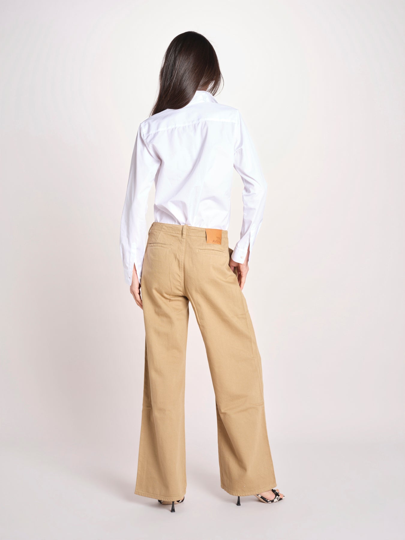 pantalone 5 tasche PIA CONFORTBULL BEIGE true avenue 