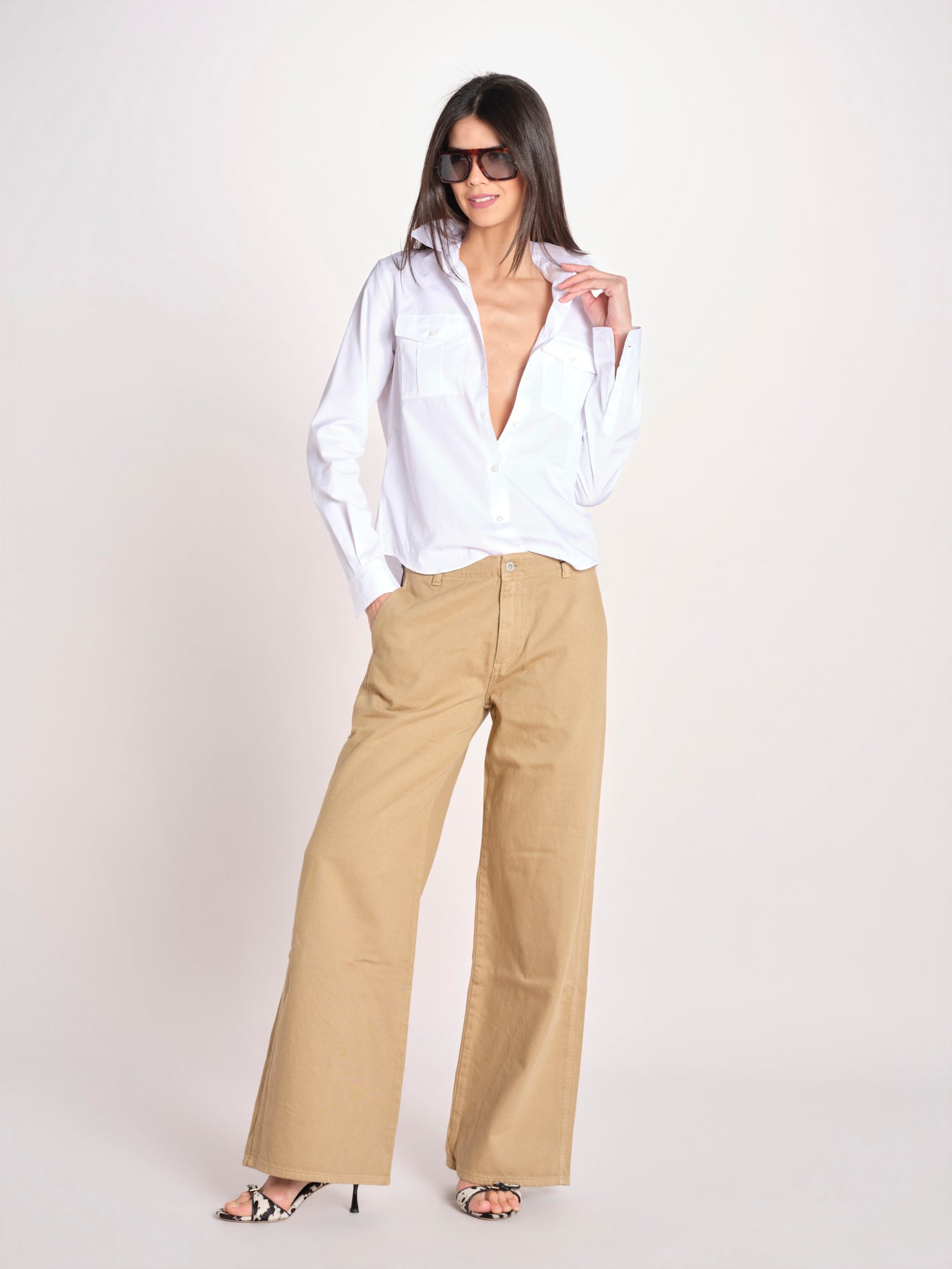 pantalone 5 tasche PIA CONFORTBULL BEIGE true avenue 