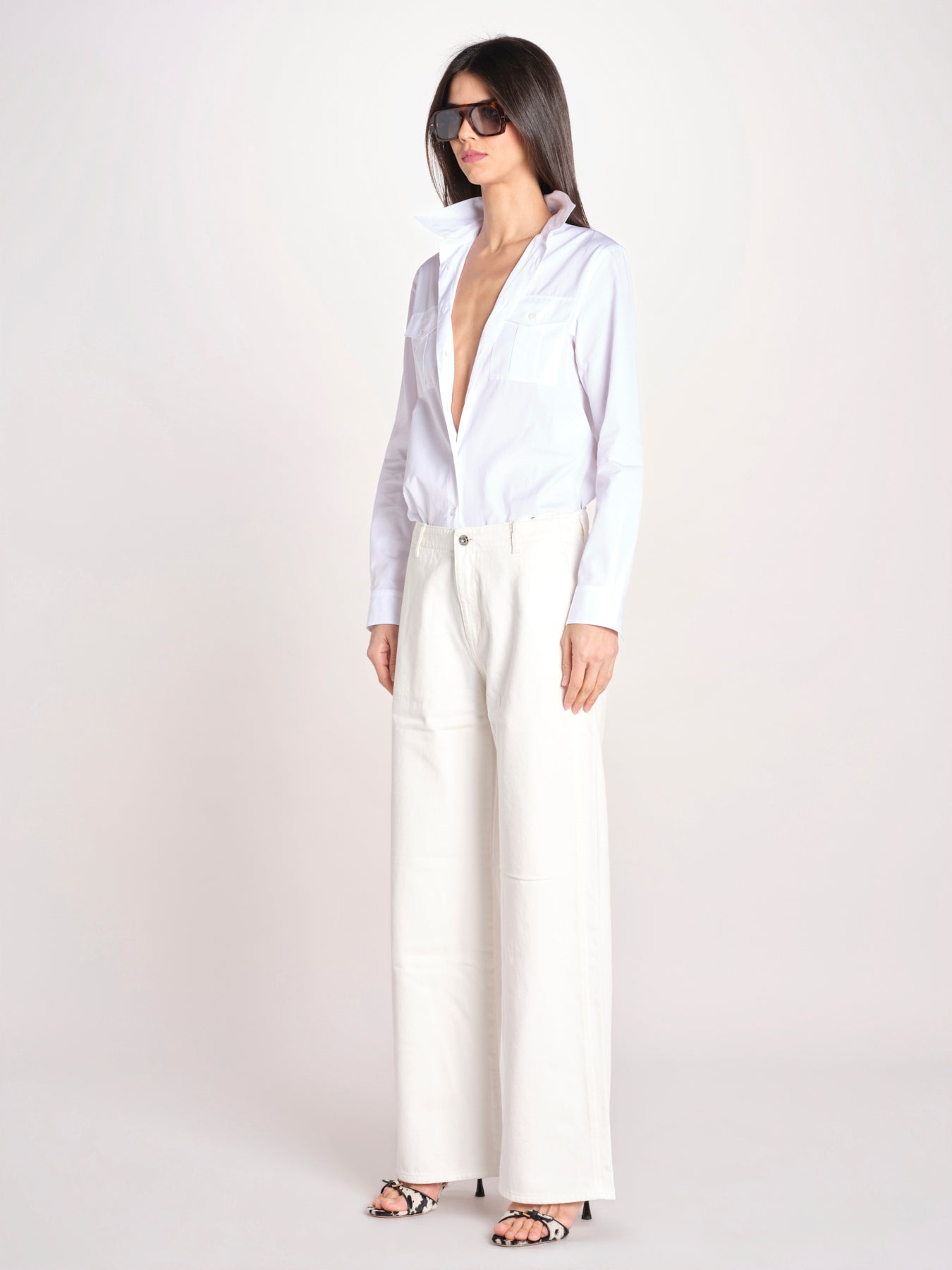 pantalone 5 tasche PIA CONFORTBULL IVORY true avenue 