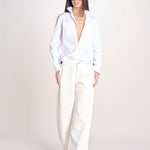 pantalone 5 tasche PIA CONFORTBULL IVORY true avenue 