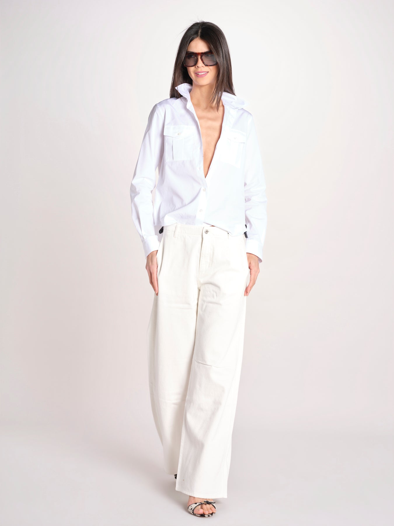 pantalone 5 tasche PIA CONFORTBULL IVORY true avenue 
