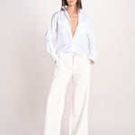 pantalone 5 tasche PIA CONFORTBULL IVORY true avenue 