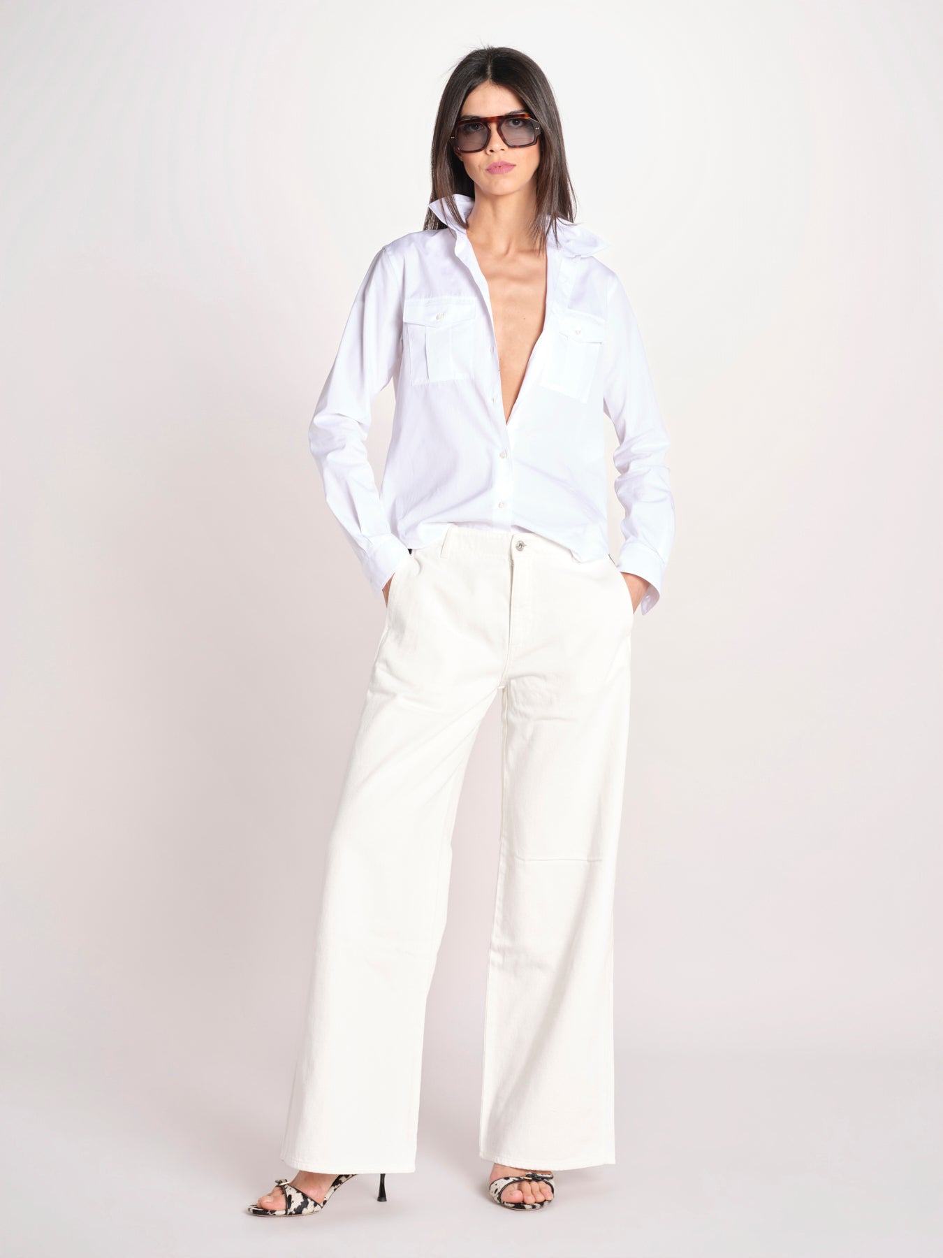pantalone 5 tasche PIA CONFORTBULL IVORY true avenue 