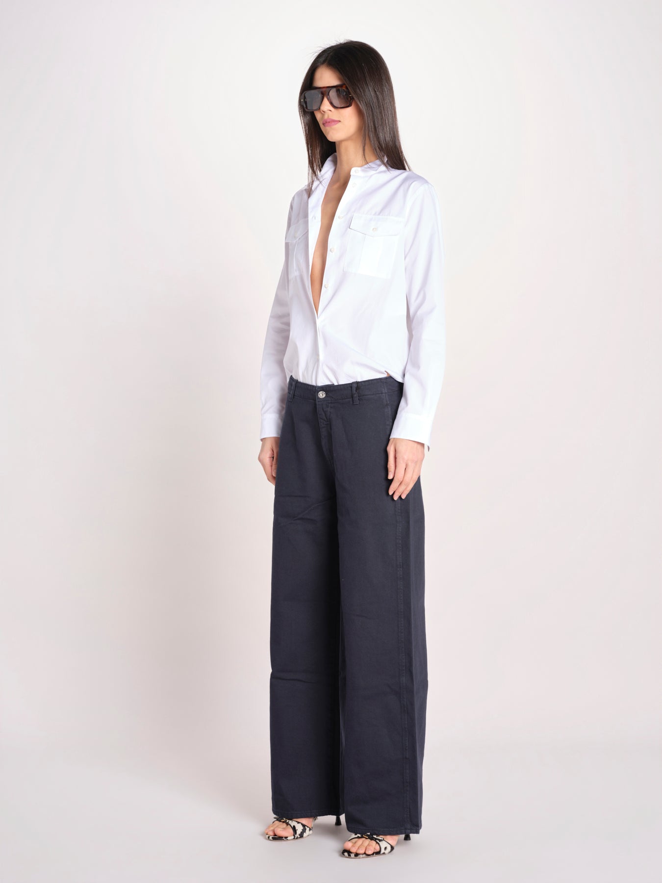 pantalone 5 tasche PIA CONFORTBULL NAVY BLUE true avenue 
