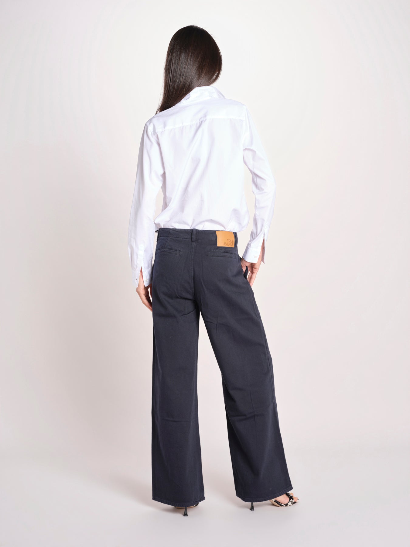 pantalone 5 tasche PIA CONFORTBULL NAVY BLUE true avenue 