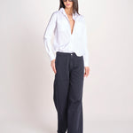 pantalone 5 tasche PIA CONFORTBULL NAVY BLUE true avenue 
