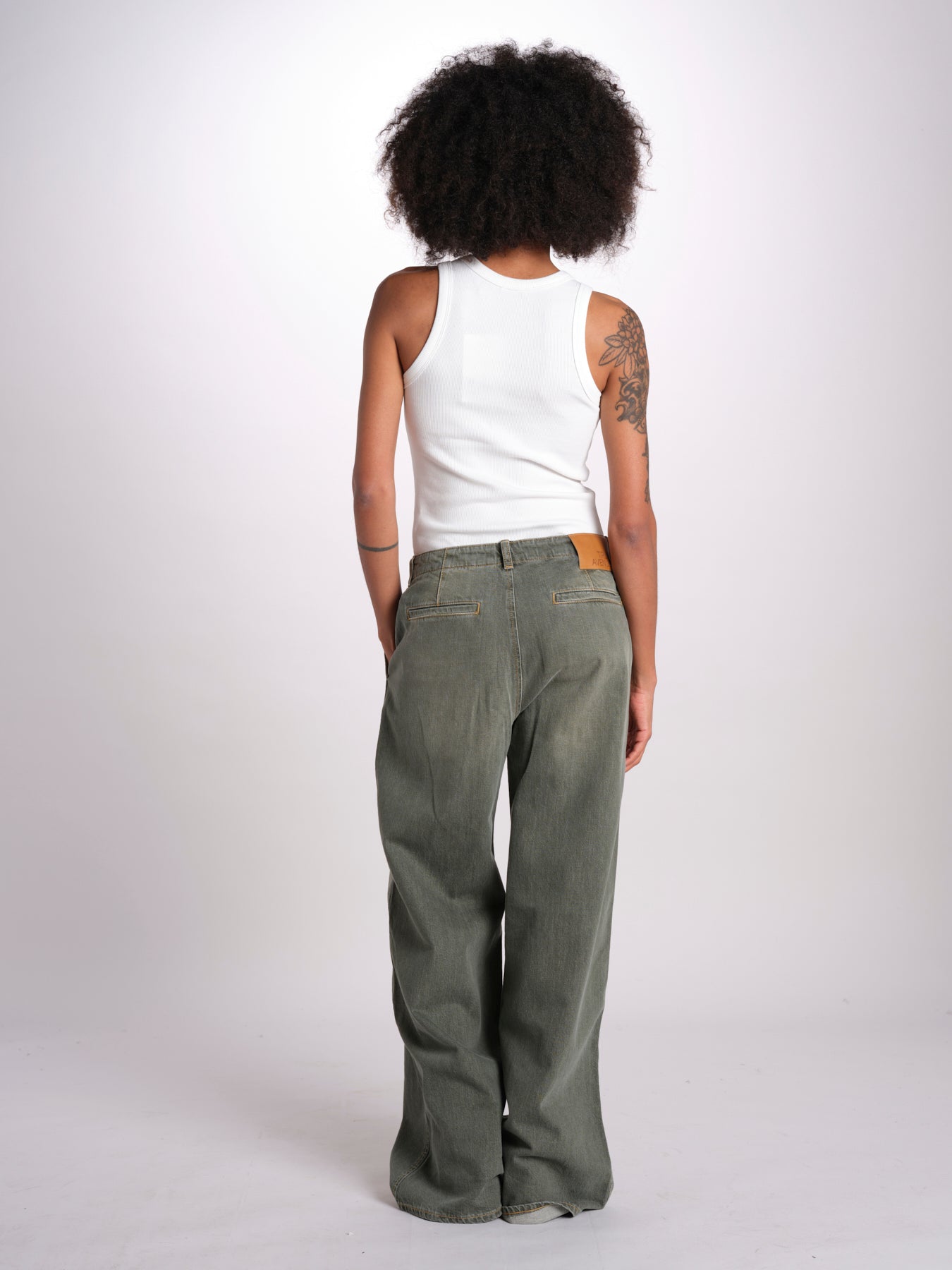 pantalone 5 tasche PIA DENIMCOLOR GREEN true avenue 