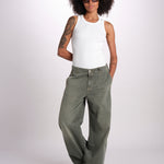 pantalone 5 tasche PIA DENIMCOLOR GREEN true avenue 