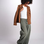 pantalone 5 tasche PIA DENIMCOLOR GREEN true avenue 