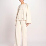 giacca in canvas con bottoni oro SALLY COMFORTBULL NATURAL true avenue 