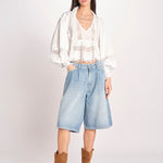 bermuda over in denim SISSI OPENBLUE 3183 true avenue 