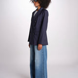 ZINIA blazer doppiopetto in fresco di lana ZINIA COOL WOOL BLU true avenue 