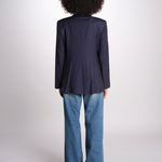 ZINIA blazer doppiopetto in fresco di lana ZINIA COOL WOOL BLU true avenue 