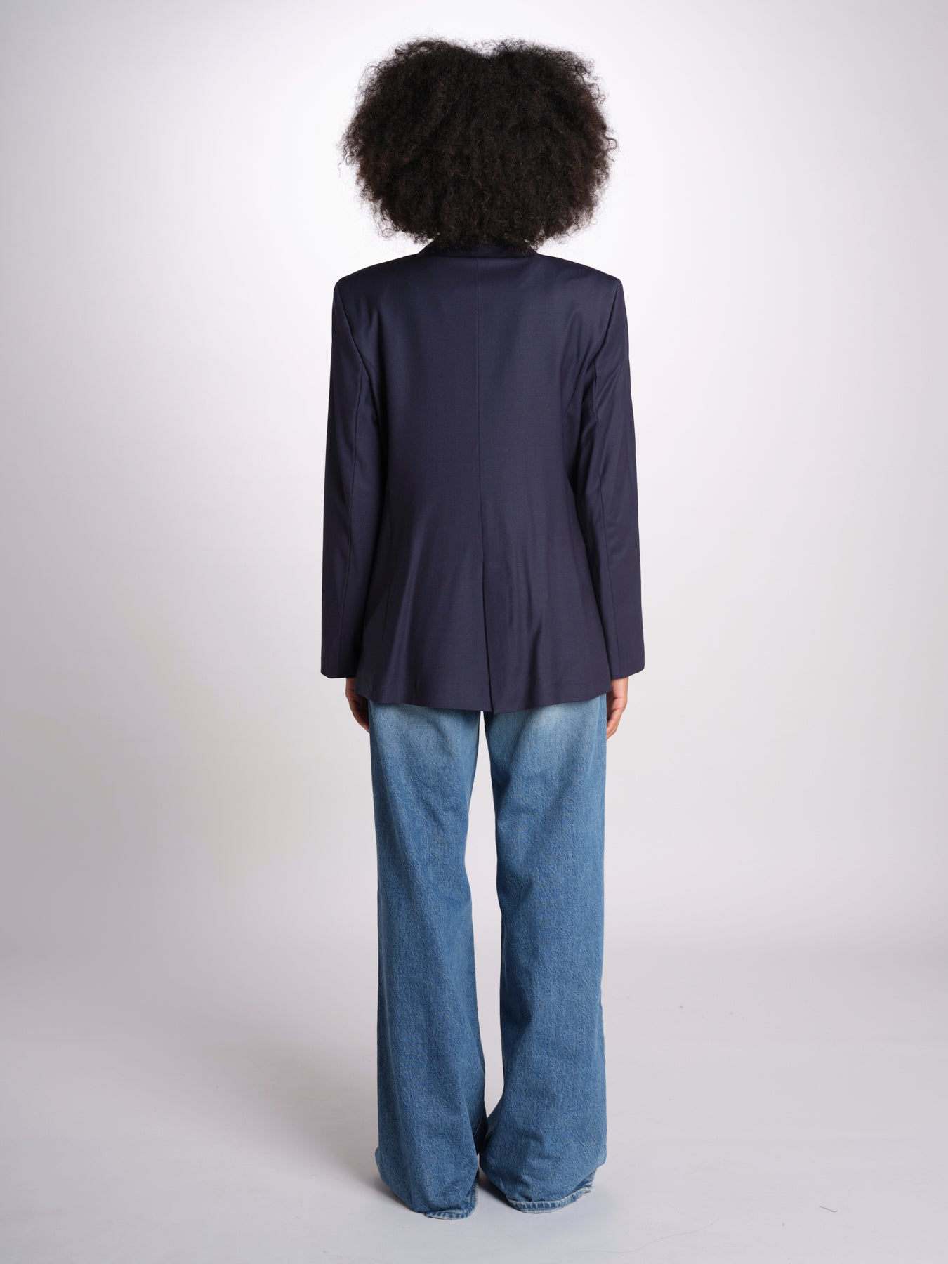 ZINIA blazer doppiopetto in fresco di lana ZINIA COOL WOOL BLU true avenue 