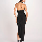 abito lungo con nodo DREAMLIKE NERO undress code 