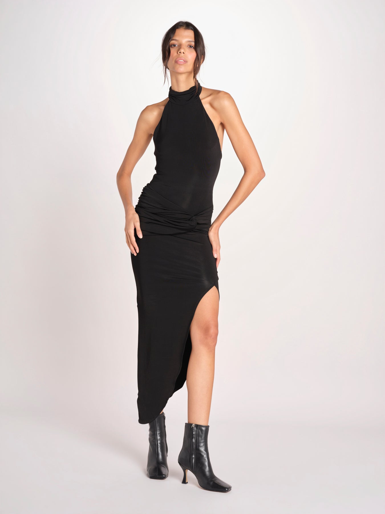 abito lungo con nodo DREAMLIKE NERO undress code 
