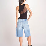 body trasparente asimmetrico FRONT ROW NERO undress code 