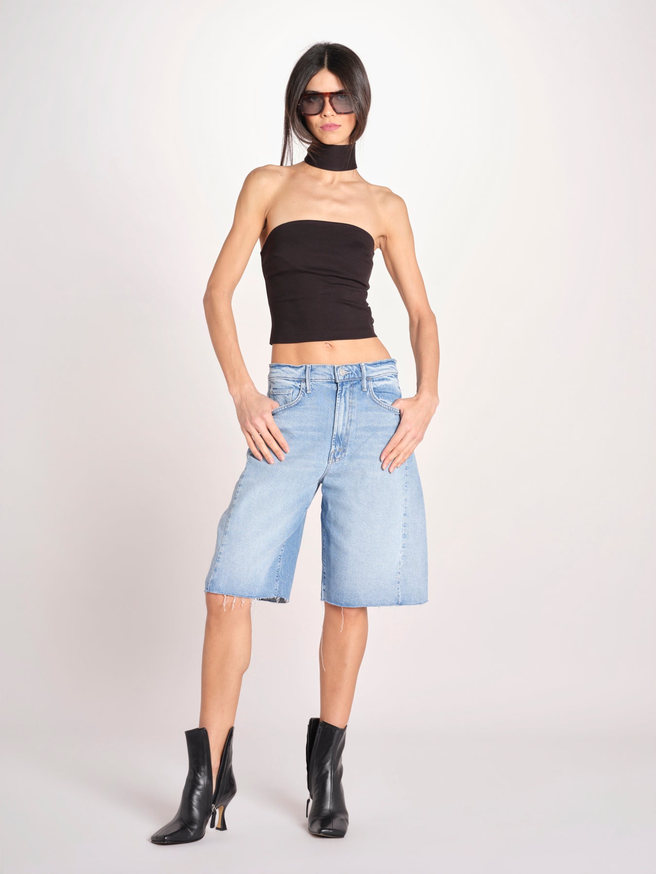 top bustier con collo VIVIAN NERO undress code 