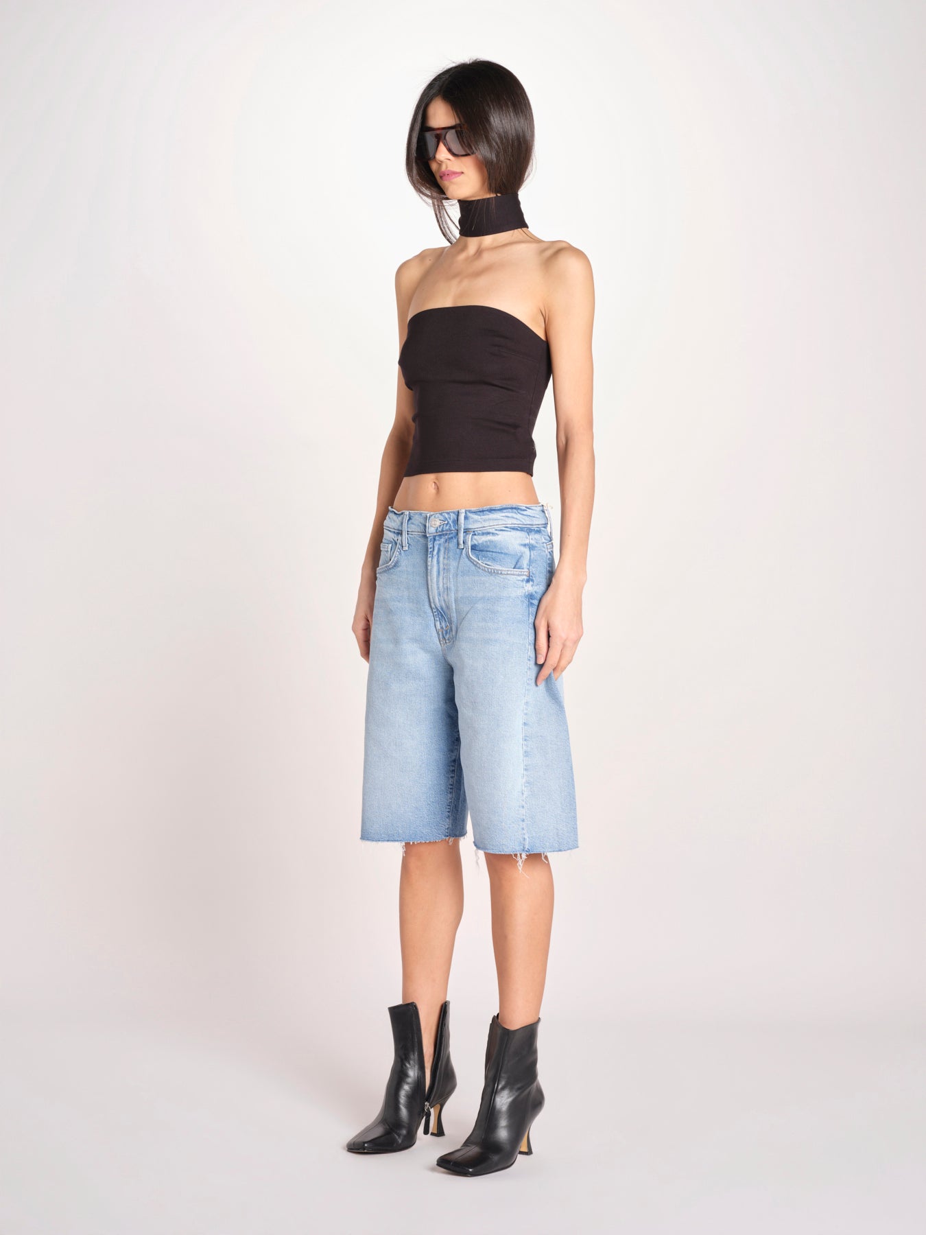 top bustier con collo VIVIAN NERO undress code 