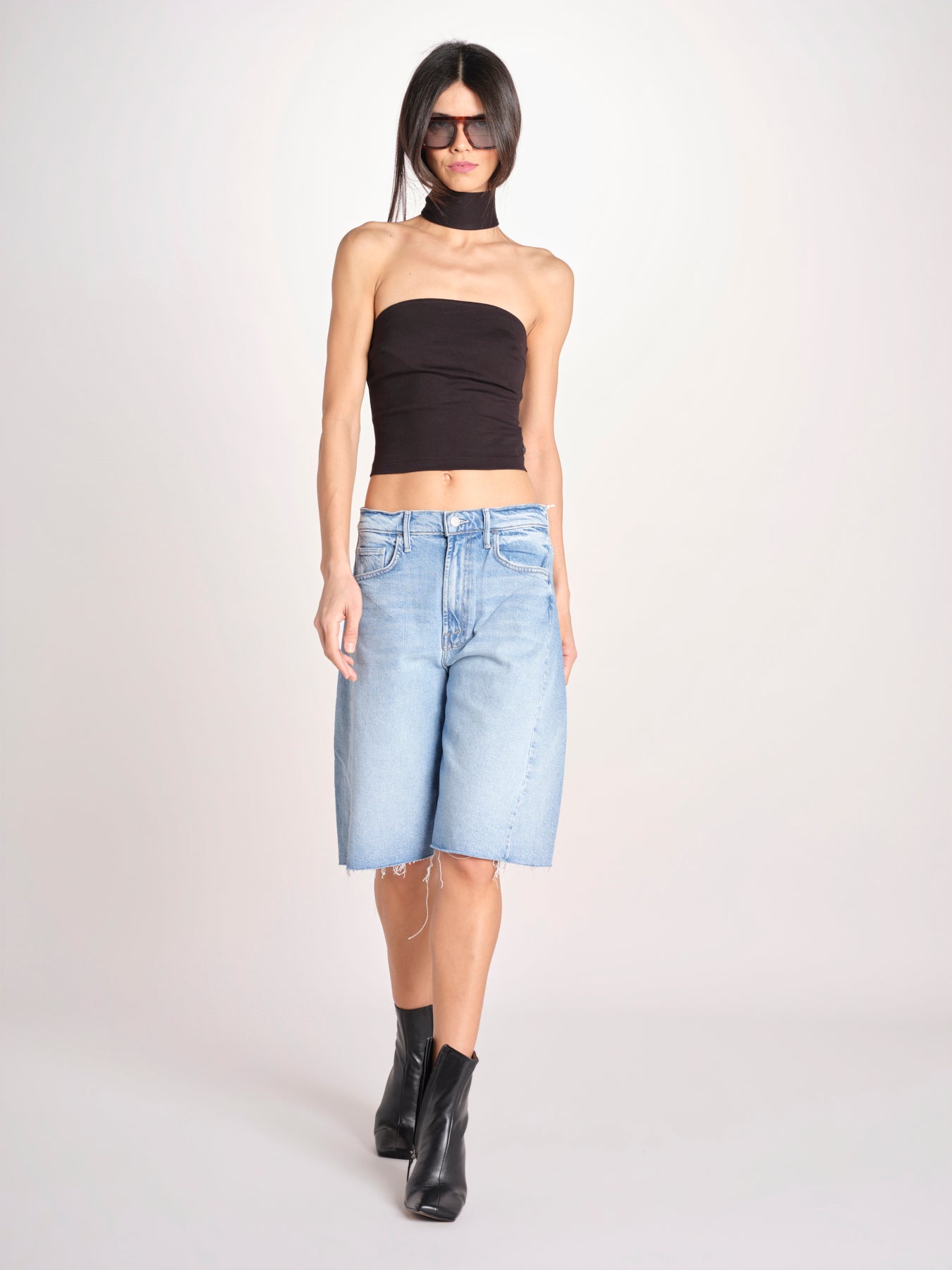 top bustier con collo VIVIAN NERO undress code 