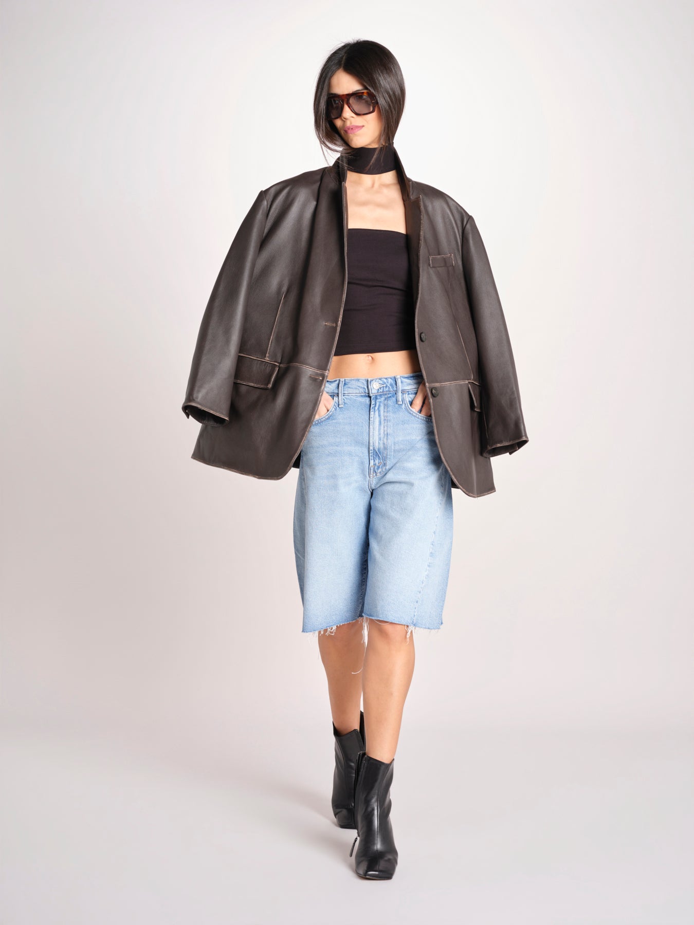 top bustier con collo VIVIAN NERO undress code 