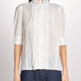 camicia con ricami ARSENENO 2HVA27-V09783 BLANC vanessa bruno 
