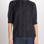 Camicia con ricami ARSENENO 2HVA27-V09783 NOIR vanessa bruno 