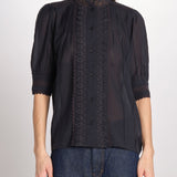 Camicia con ricami ARSENENO 2HVA27-V09783 NOIR vanessa bruno 