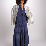 gonna in voille e pizzo CARAVELLE 6EVA53-V07316 ENCRE vanessa bruno 