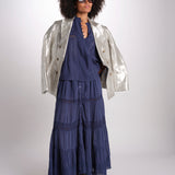 gonna in voille e pizzo CARAVELLE 6EVA53-V07316 ENCRE vanessa bruno 