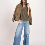 camicia over in seta CORY 4HVA77-V09005 KAKI vanessa bruno 
