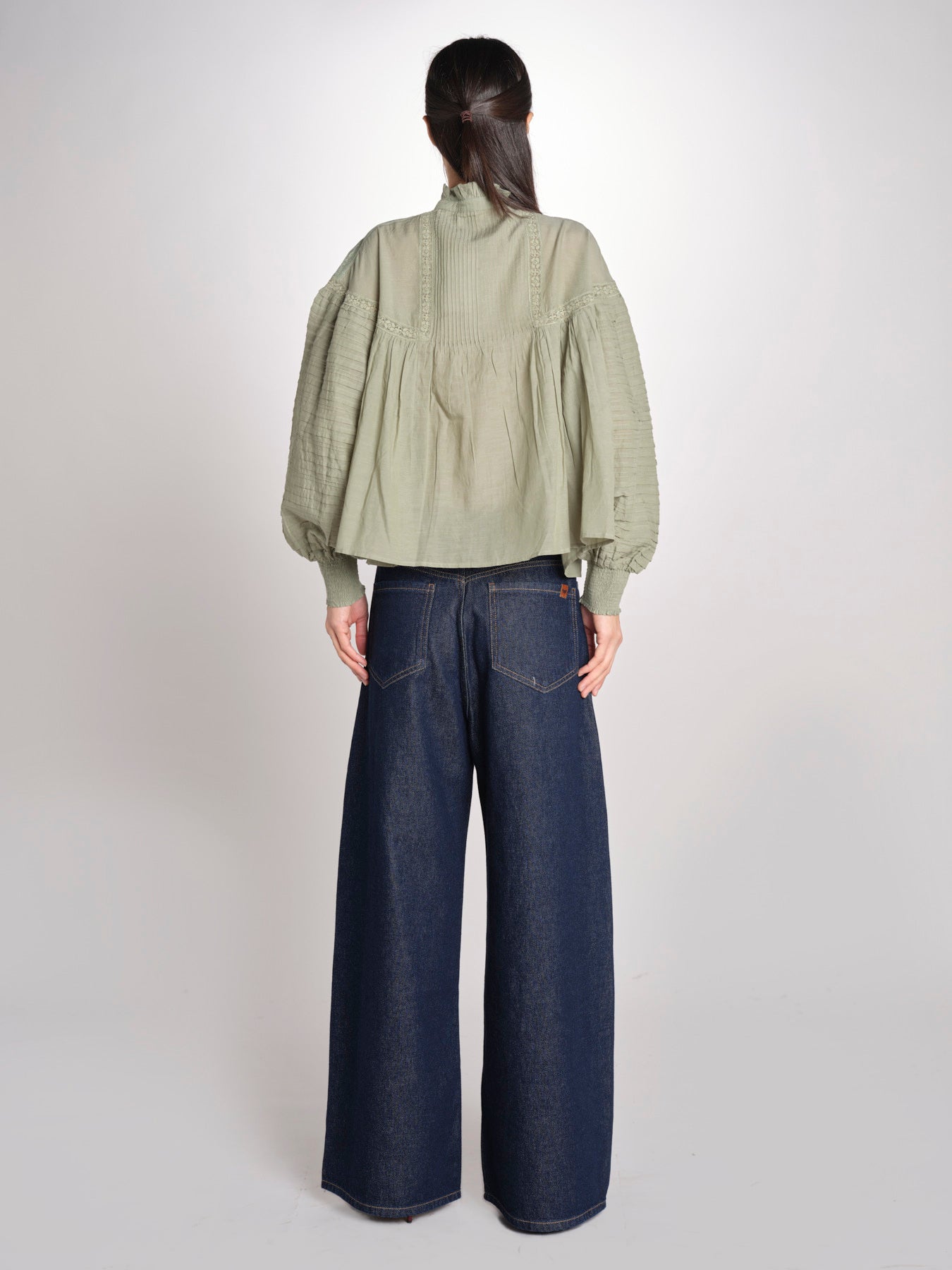 Camicia con ricami nervature DAHALIA 2HVA27-V09771 AMANDE vanessa bruno 