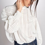 Camicia con ricami DAHALIA 2HVA27-V09771 BLANC vanessa bruno 